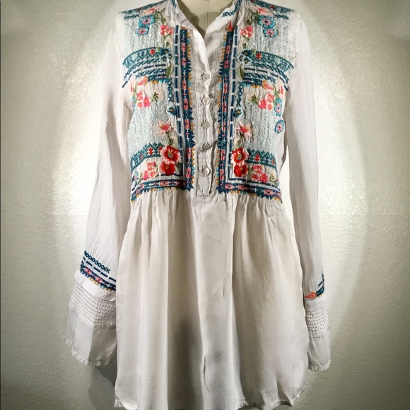 Johnny Was Midsommar Scandinav Tunic Size S NWT - Picture 1 of 5